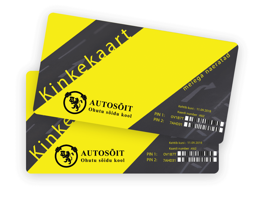 Autosõit gift card